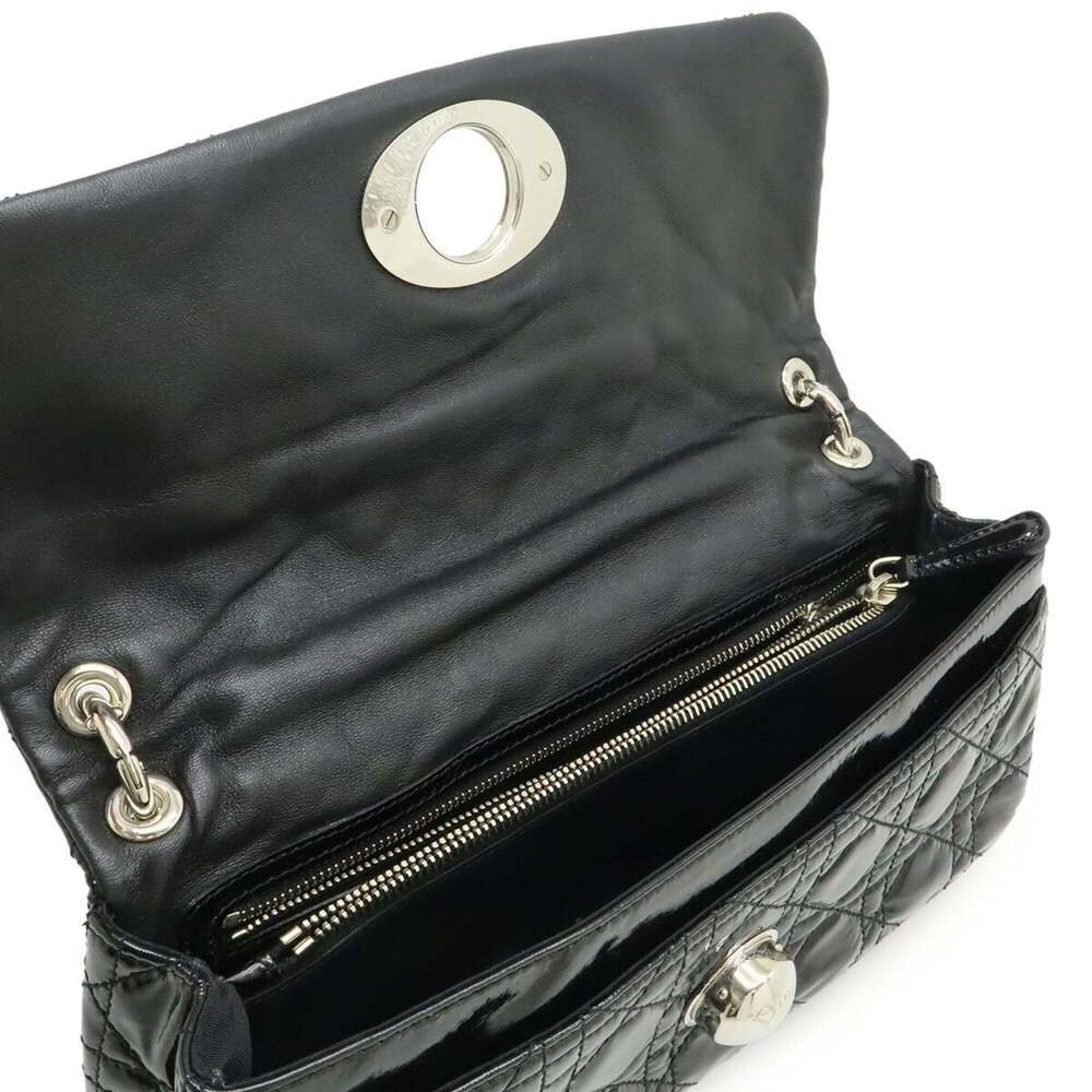 CHRISTIAN DIOR Black Leather Shoulder Bag - Picture 7 of 10